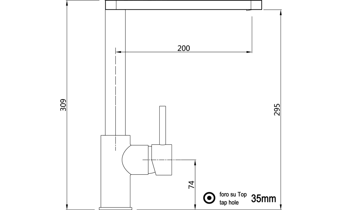 NIEDERDRUCK Design Küchenarmatur Chrom Wasserhahn mit 360° schwenkbarer Auslauf