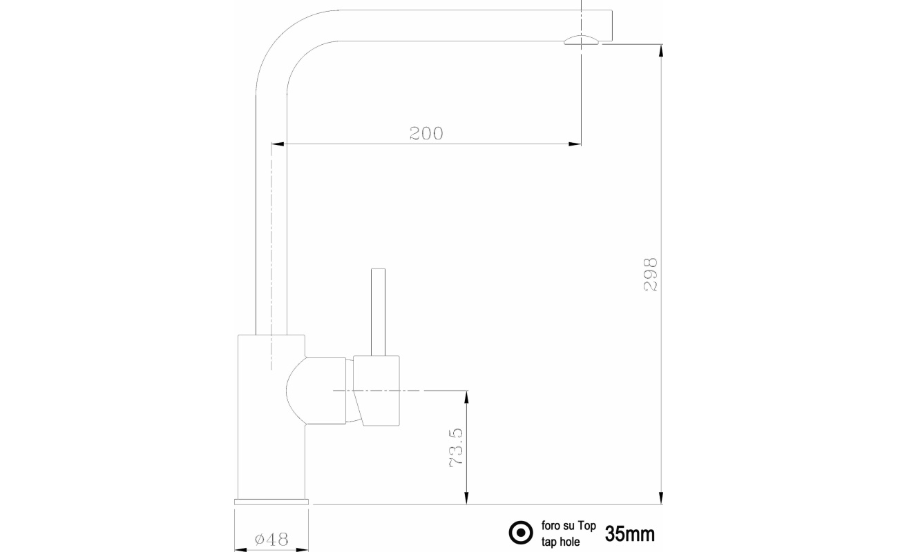 NIEDERDRUCK Design Küchenarmatur Chrom Wasserhahn mit Quartz Grau 360° schwenkbarer Auslauf