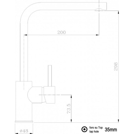 Design Küchenarmatur Chrom Wasserhahn mit Granit Weiß 360° schwenkbarer Auslauf