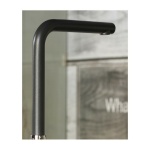 Design Küchenarmatur Chrom Wasserhahn mit Granit Schwarz 360° schwenkbarer Auslauf