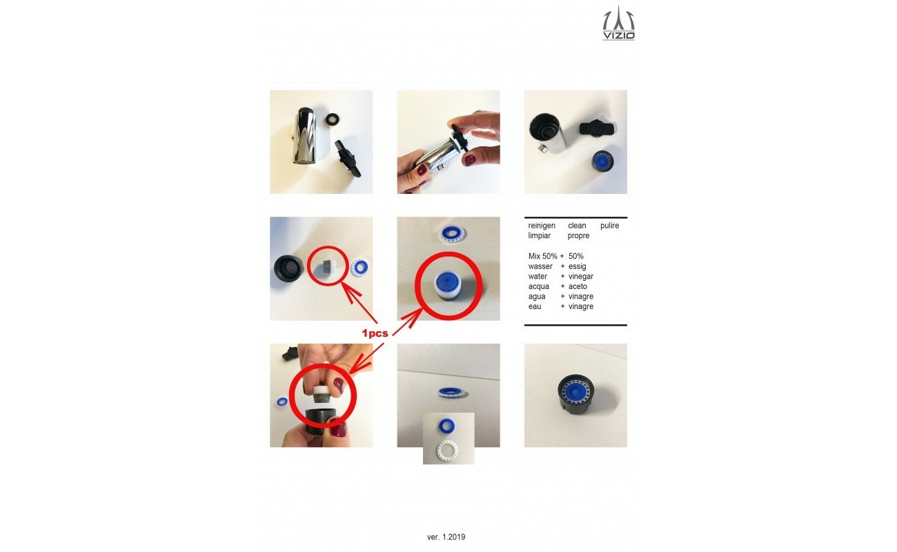 Interner Strahregler 18x1mm NEOPERL für VZDMICROCC