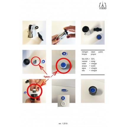 Interner Strahregler 18x1mm NEOPERL für VZDMICROCC