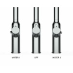 4-Wege-Wasserhahn Chrom Küchenarmatur für Trinkwasseranlagen, orange schwenkbarer Auslauf und abnehmbarer 2-strahl-Handbrause