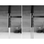 3 Wege Küchenmischer für alle gängigen Filtersysteme geeignet mit abnehmbarer 2 strahliger Handbrause - Chrom / Grau